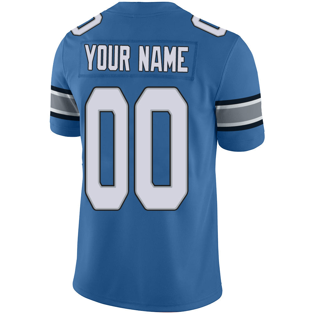 Custom Blue DET Football Shirt Top