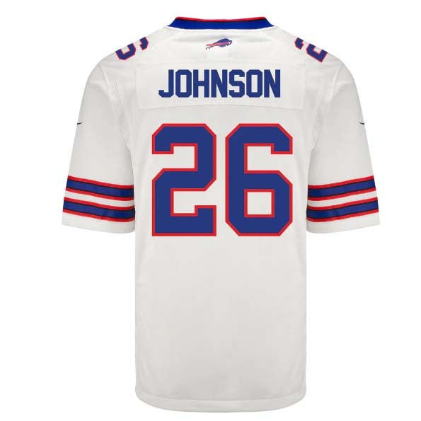 Custom #26 White BUF Football Shirt Top