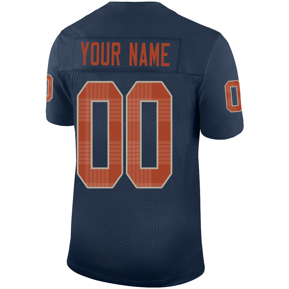 Custom Navy Football Shirt Top