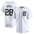 Custom #28 White DET Baseball Shirt Top