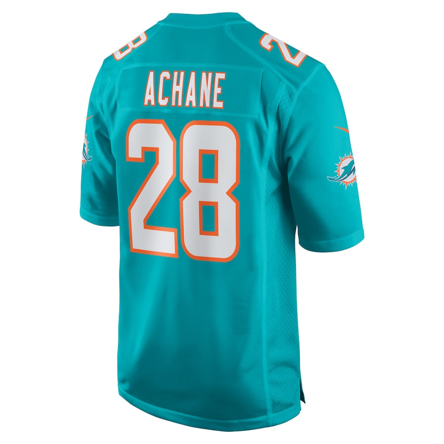 Custom #28 Aqua MIA Football Shirt Top