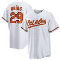 Custom #29 White BAL Baseball Shirt Top