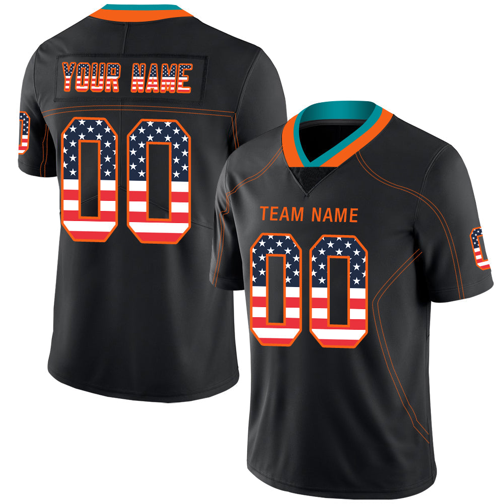 Custom Black MIA Football Shirt Top