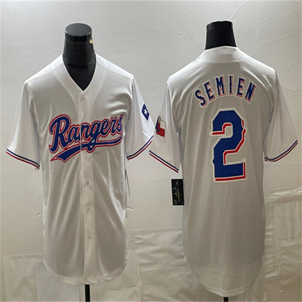 Custom #2 White LAD Baseball Shirt Top