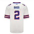 Custom #2 White BUF Football Shirt Top