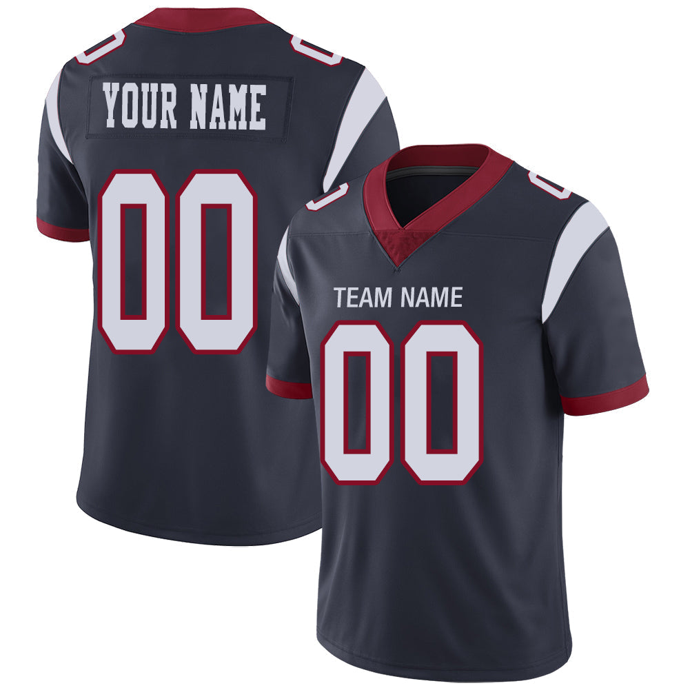 Custom Black HOU Football Shirt Top