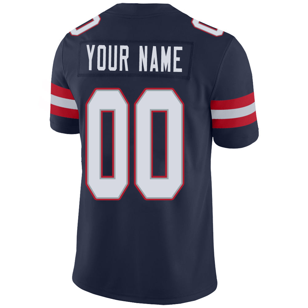 Custom Navy NE Football Shirt Top