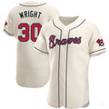 Custom #30 Cream ATL Baseball Shirt Top