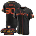Custom #30 Black 2023 HOU Baseball Shirt Top