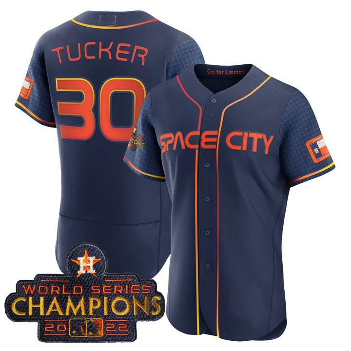Custom #30 Blue 2023 HOU Baseball Shirt Top