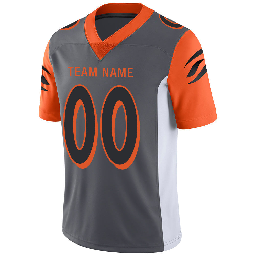 Custom Grey Football Shirt Top