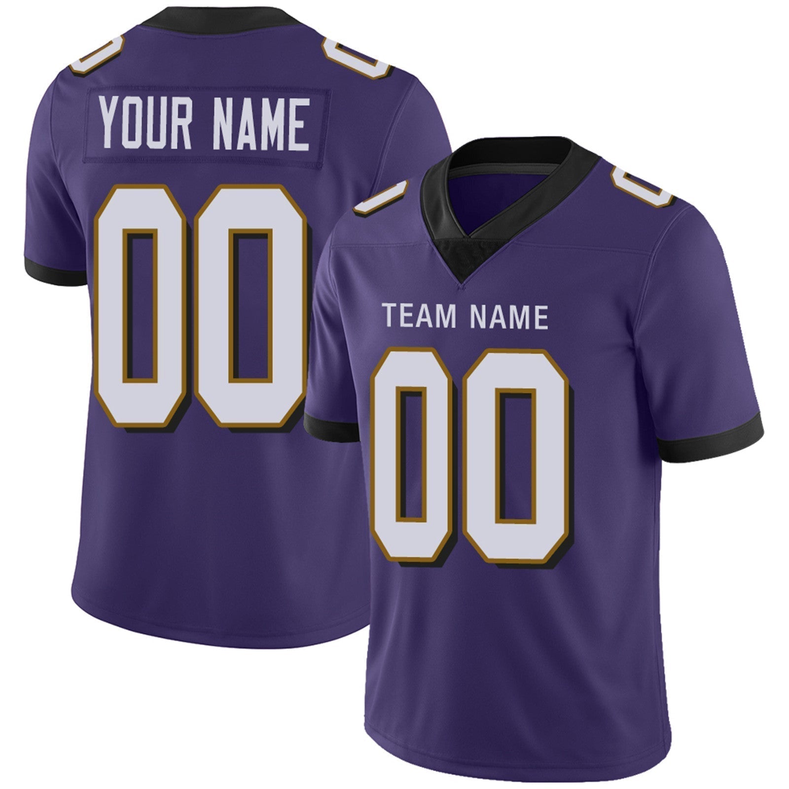 Custom Purple BAL Football Shirt Top