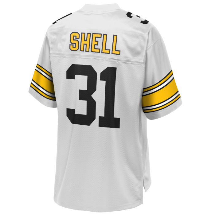 Custom #31 White PIT Football Shirt Top