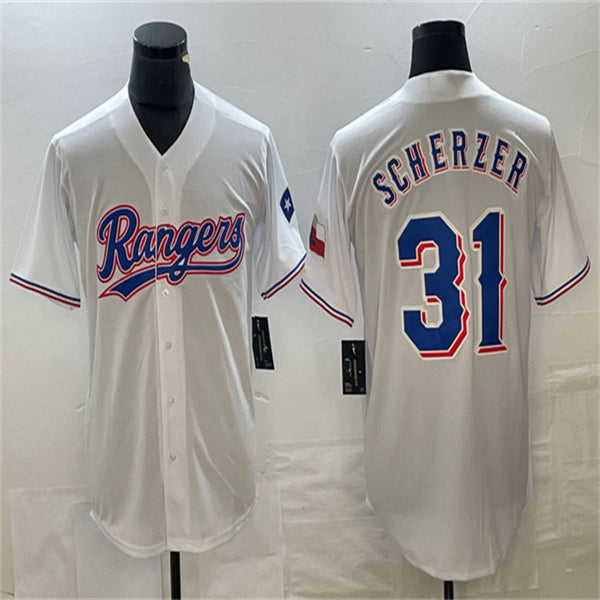 Custom #31 White LAD Baseball Shirt Top