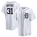 Custom #31 White DET Baseball Shirt Top