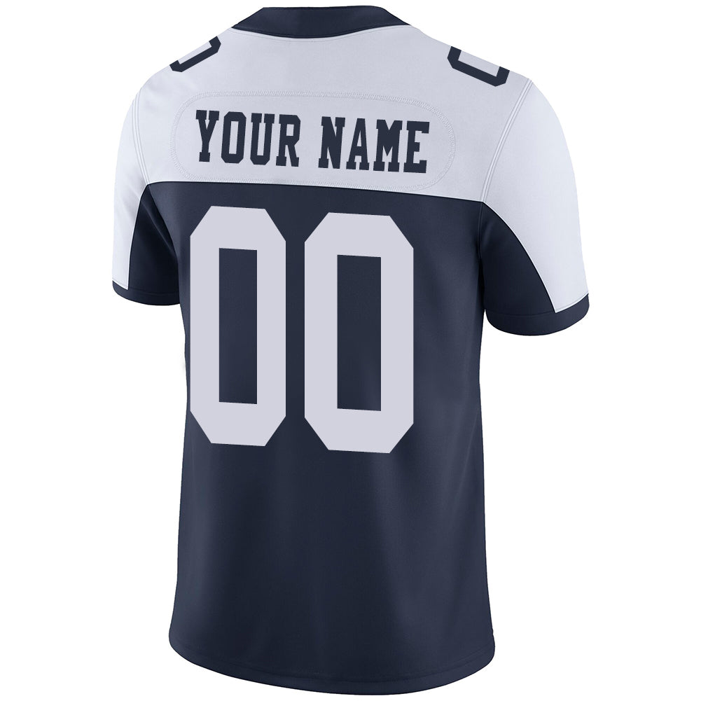 Custom Navy DAL Football Shirt Top