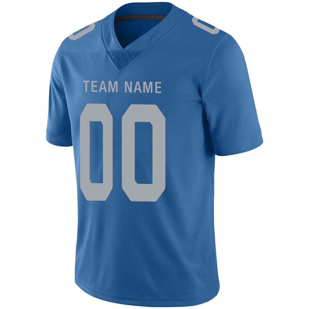 Custom Blue DET Football Shirt Top