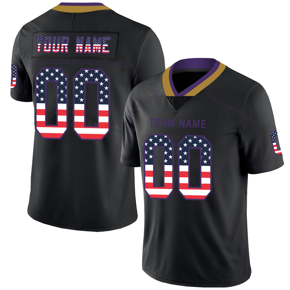 Custom Black Football Shirt Top