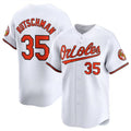 Custom #35 White BAL Baseball Shirt Top