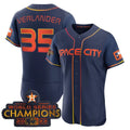 Custom #35 Blue 2023 HOU Baseball Shirt Top