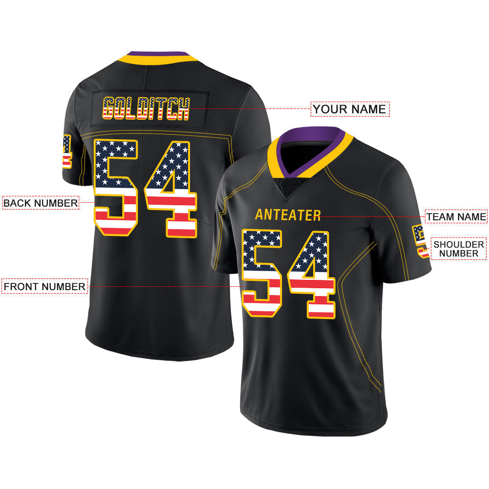 Custom Black MIN Football Shirt Top