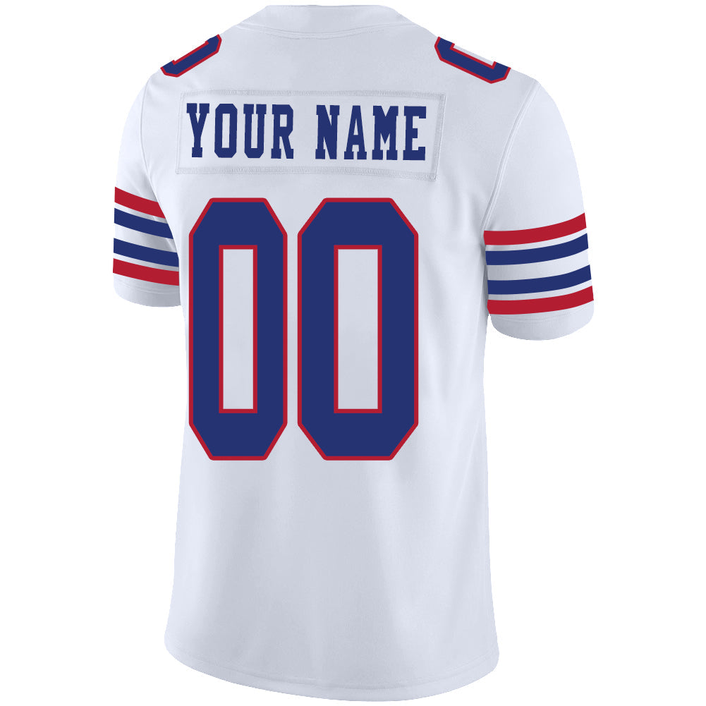 Custom White BUF Football Shirt Top