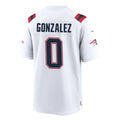 Custom #0 White NE Football Shirt Top
