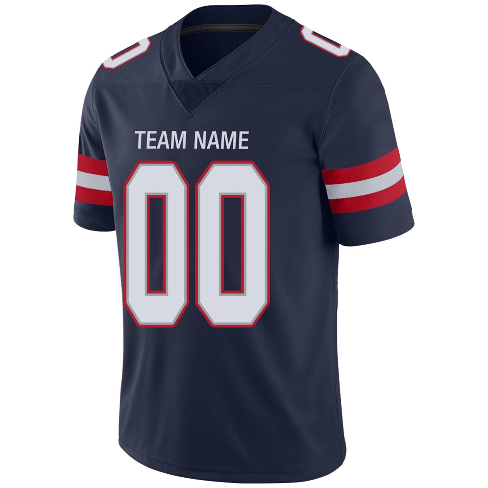 Custom Navy NE Football Shirt Top