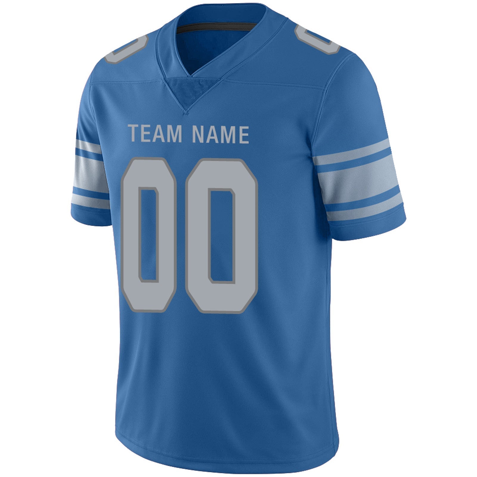 Custom Blue DET Football Shirt Top
