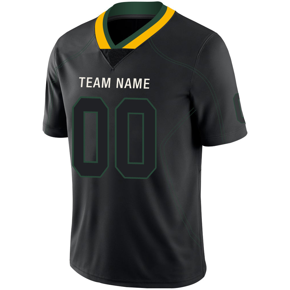 Custom Black GB Football Shirt Top