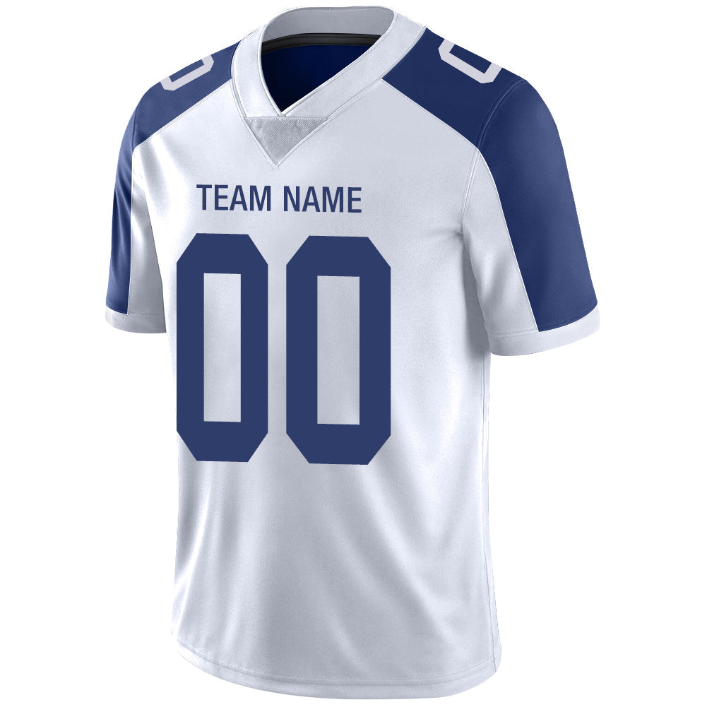 Custom White DAL Football Shirt Top