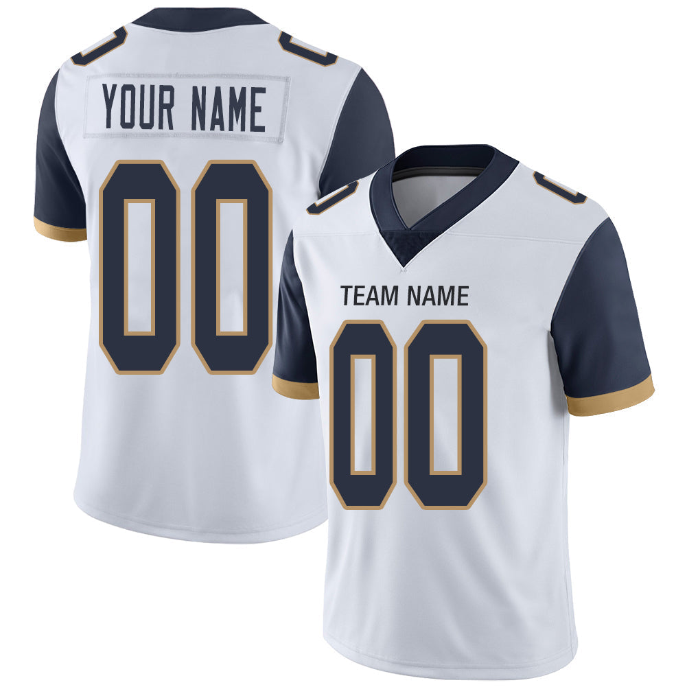 Custom White LAC Football Shirt Top