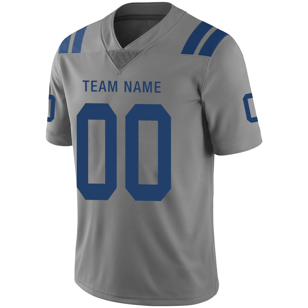 Custom Grey IND Football Shirt Top