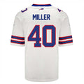 Custom #40 White BUF Football Shirt Top
