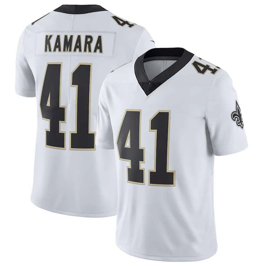 Custom #41 White NO Football Shirt Top