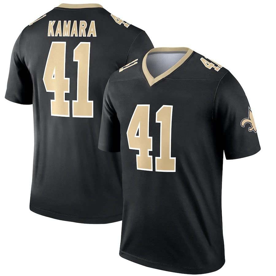 Custom #41 Black NO Football Shirt Top