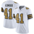 Custom #41 White NO Football Shirt Top