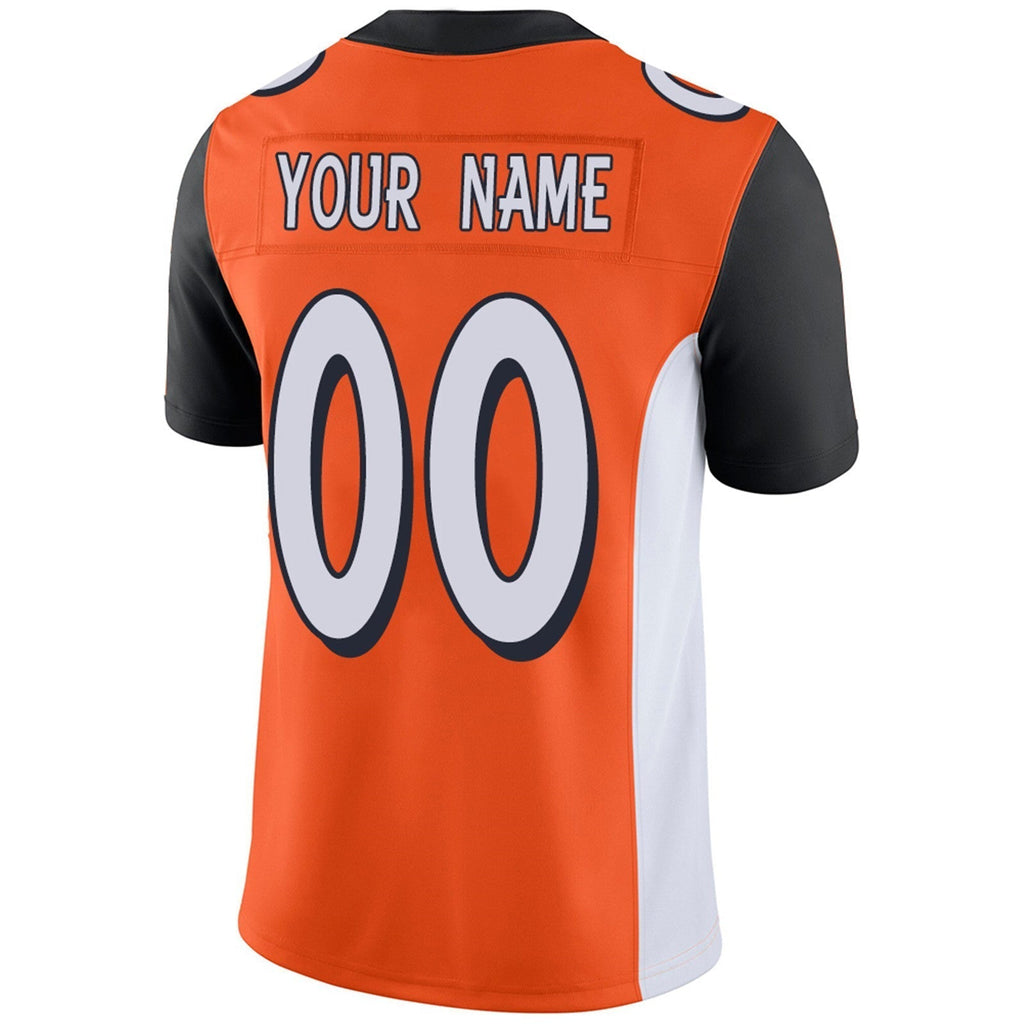 Custom Orange CIN Football Shirt Top