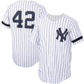 Custom #42 White 2000 NYY Baseball Shirt Top