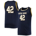 Custom #42 Navy Basketball Shirt Top