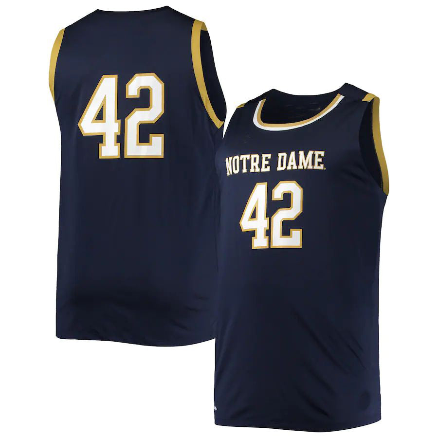 Custom #42 Navy Basketball Shirt Top