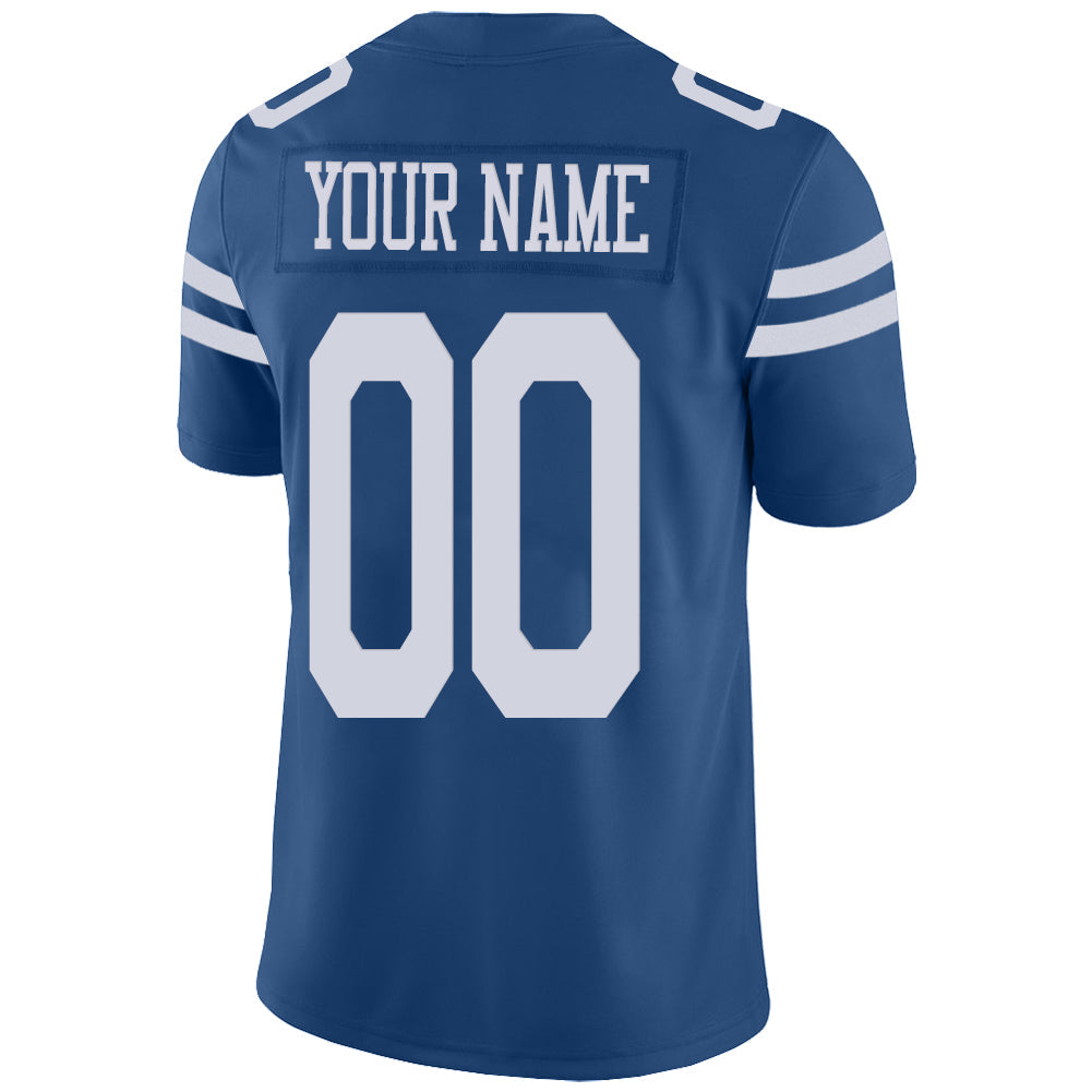 Custom Blue IND Football Shirt Top