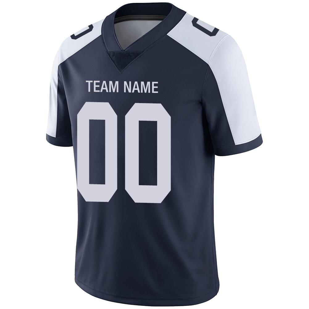 Custom Navy DAL Football Shirt Top