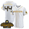 Custom #44 White 2023 HOU Baseball Shirt Top