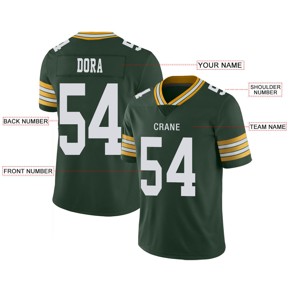 Custom Green GB Football Shirt Top