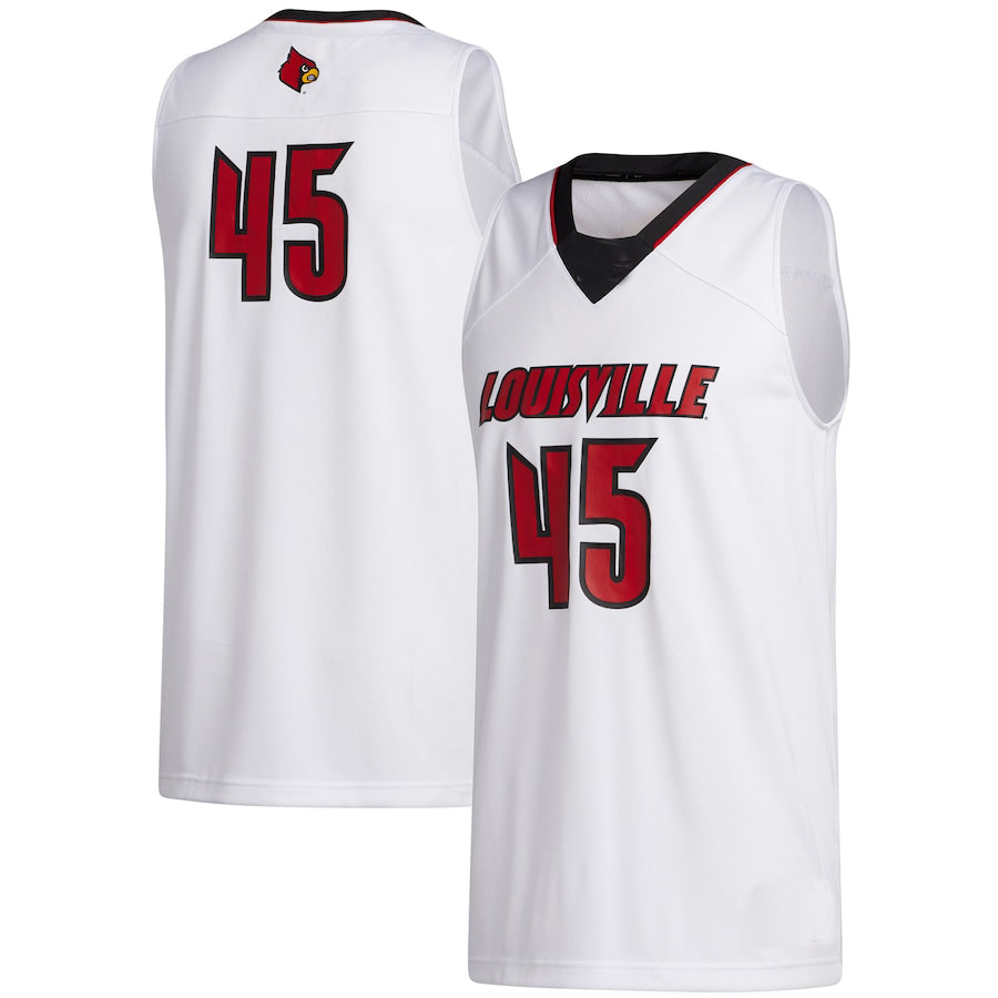 Custom #45 White Basketball Shirt Top