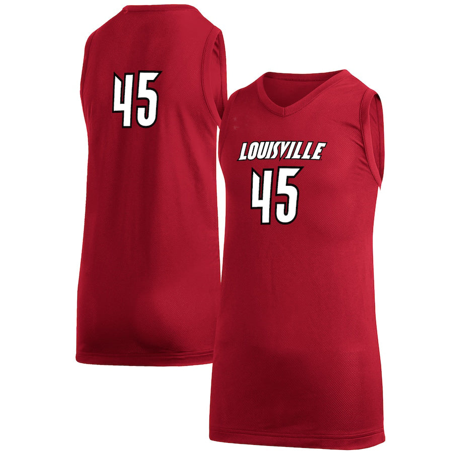 Custom #45 Red Basketball Shirt Top