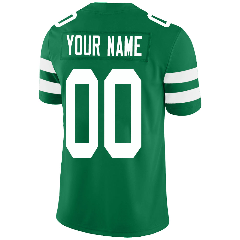 Custom Green NYJ Football Shirt Top