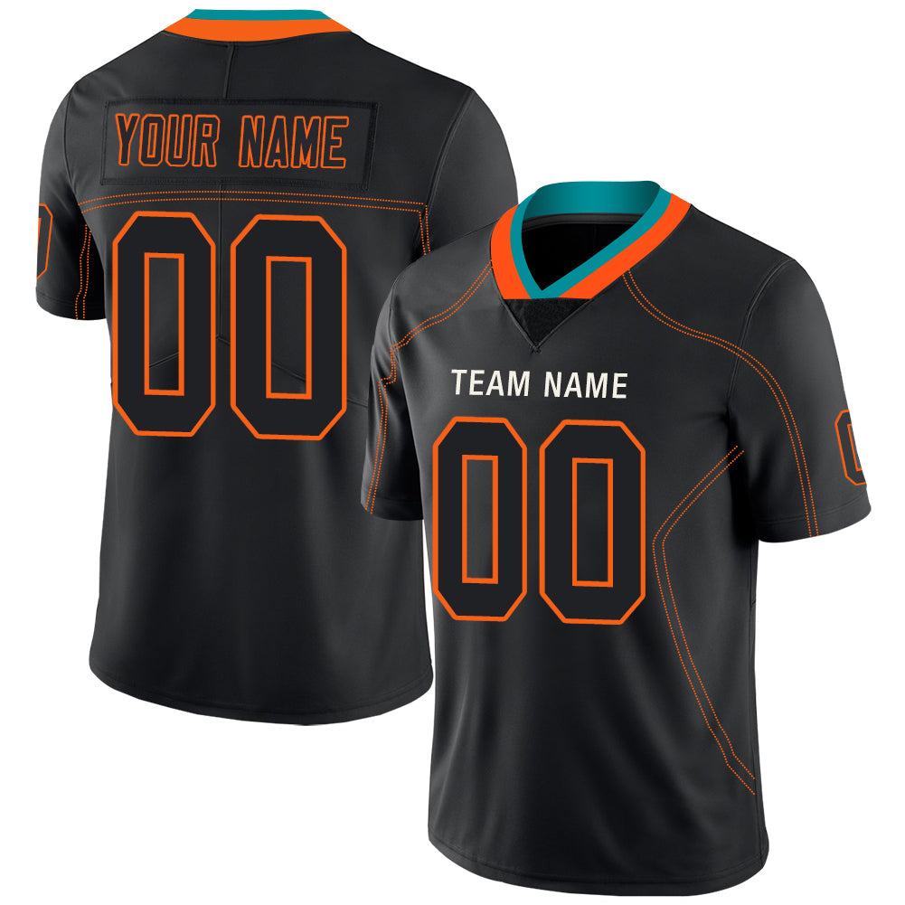 Custom Black MIA Football Shirt Top