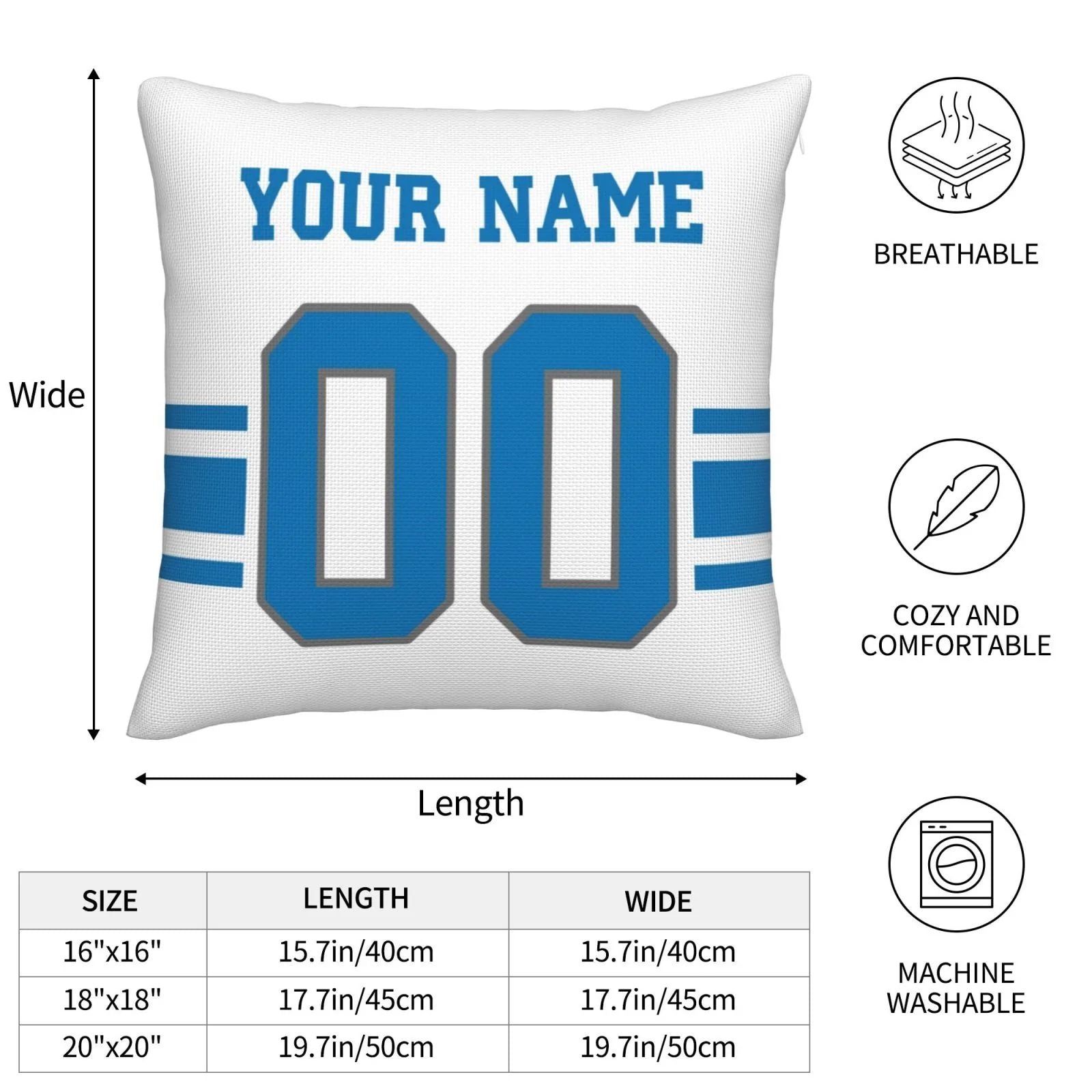 Custom DET Football Shirt Top